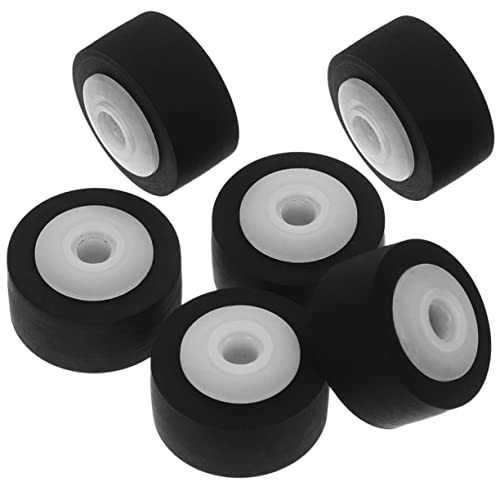 Tofficu 6Stücke Lagerrollen für Video Audiorecorder Ersatzteile für Prise Roller Kompatibel mit Kassettenspielern Videorekordern Langlebige Kunststoffkonstruktion