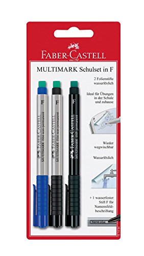 Faber-Castell 151494 - Schulset Multimark, Strichbreite: F, 3-teilig