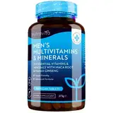 Multivitamine & Mineralien für Männer - 25 Essentielle Aktive Vitamine & Mineralien mit Maca-Wurzel & Panax Ginseng - 180 Vegane Multivitamin Tabletten - Hochdosiert - Nutravita