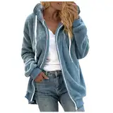 ZTFYKLIN Tagesangebote Puffer Mantel Damen Lang Winter Weste Damen Warmer Pullover Damen Winter Damen Mantel Gefüttert Damen Wintermantel Gefüttert Damen Plüschjacke Poloshirts Damen Sale