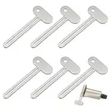 6 Stück Tubenquetscher Tubenaufroller Einfach Zu Bedienen Tubenquetscher für Alle Tube Edelstahl Tubenausdrücker Zahnpasta Tubenpresse für Kosmetika Pigmente Handcremes(Silber).