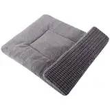 PET SPPTIES Hundebett Weiches und Warmes Matten Hundekissen Waschbarn kuschelig Umkehrbar Haustier Sofakissen PS085 (61X41 cm, Grau)