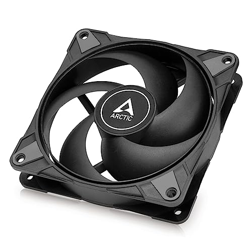 ARCTIC P12 Max - PC Lüfter, High-Performance 120 mm Gehäuselüfter, PWM-gesteuerte 200-3300 RPM, Optimiert für statischen Druck, 0dB-Mode, Hydrodynamisches Gleitlager - Schwarz