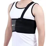1 Stück Gebrochene Rippenbandage, 80-115cm Atmungsaktive Rippenbandage, Brust und Lendenschutzgürtel, Rippenbruch Bandage für Rippenmuskelverletzungen, Gequetschte Rippen oder Herzoperationen