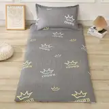 LDLCYCN Queen-Futon-Bodenmatratzenbezug Mit Reißverschluss-Futonbezug Japanischer Futon-Bodenmatratzenbezug Weicher Matratzenschoner Waschbarer Matratzenbezug,B,90x200cm
