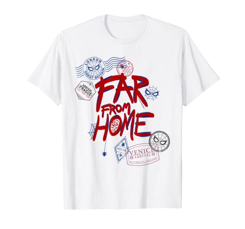 Marvel Spider-Man: Far From Home Travel Stamps T-Shirt T-Shirt