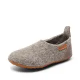 Bisgaard Unisex Kinder Wool Basic Slipper, Grau, 27 EU