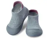 Dookeh Krabbelschuhe Baby (A3-Grau, 9-12 Monate, EU Size 19, Fabrikgröße Auf Schuhen gedruckt 20/21)