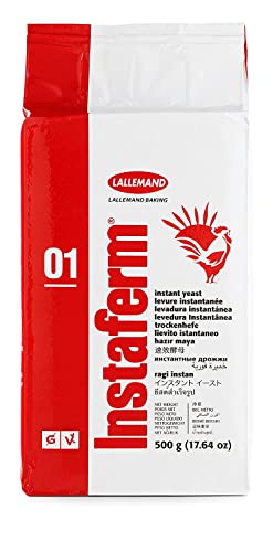 Lallemand Trockenhefe - 500 Gramm Instant Hefepulver - Trockenhefepulver in Profi Bäcker Qualität