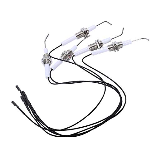 Steowsey ZüNdteil Stecker Keramik ElektrodenzüNder mit Draht 30 cm im Runde 2,3Mm Terminal 5 Teile/Los