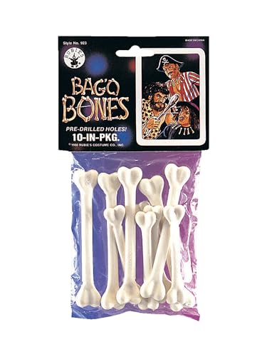 Rubie's Offizielle Bag O Bones Caveman Witch Doctor-Zubehör, Einheitsgröße, Weiß, 14 Jahre +