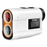 CIGMAN Laser Golf Entfernungsmesser 1200M mit Slope, ± 0,5m Genauigkeit Rangefinder mit Magnetstreifen, Externe Farbanzeige, Flaggensperre, ± 1m Genauigkei, 6X Vergrößerung, Ideales Golfzubehör