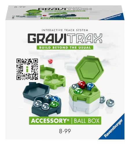 Ravensburger GraviTrax Accessory Ball Box 27468 - GraviTrax Zubehör für deine Kugelbahn - Murmelbahn und Konstruktionsspielzeug ab 8 Jahren, GraviTrax Erweiterung kombinierbar mit allen Produkten