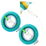 Drachenschnur,Liuer 2PCS Seilwinde Seilrolle mit 200m Drachenschnur,Fliegende Drachen Flying Kite Schnur Kite Line Winder,Durable Drachen Leine Mit Wickelbrett für Kinder Erwachsene