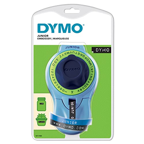 DYMO Junior Etikettenprägegerät | Ergonomisches Beschriftungsgerät für eine komfortable Verwendung durch Erwachsene und Kinder konzipiert | für den Heimbedarf