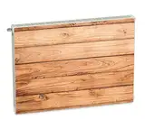 Magnet Heizkörperverkleidung Heizkörperabdeckung Beige Holz 80x60 cm Heizung Abdeckung Verkleidung Magnetische Abdeckmatte Kühlschrank aus Einem Flexiblen Magneten Digitaler Aufdruck