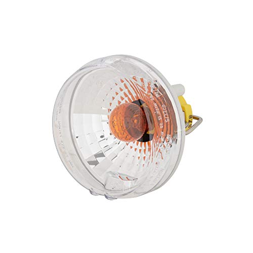 HELLA Blinkleuchte - Halogen - 12V - Einbau/geclipst - SAE - Lichtscheibenfarbe: glasklar - Kabel: 100mm - Stecker: Flachstecker - rechts/vorne/links - Menge: 1 - 2BA 965 039-061