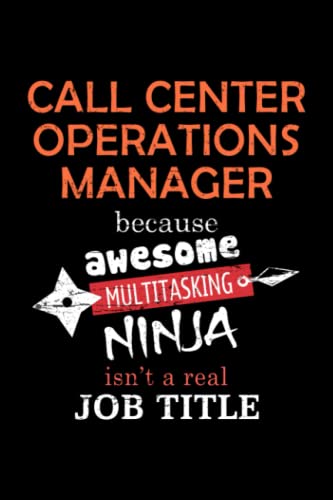 Call Center Operations Manager Lined Notebook Journal: Notebook / Journal Track Lessons, Homebook To Define Goals & Record ... And To do list | 6x9 Inch, 108 pages | Lined