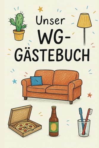 WG Gästebuch: Freundebuch mit Erinnerungen, Spielen, Meilensteinen