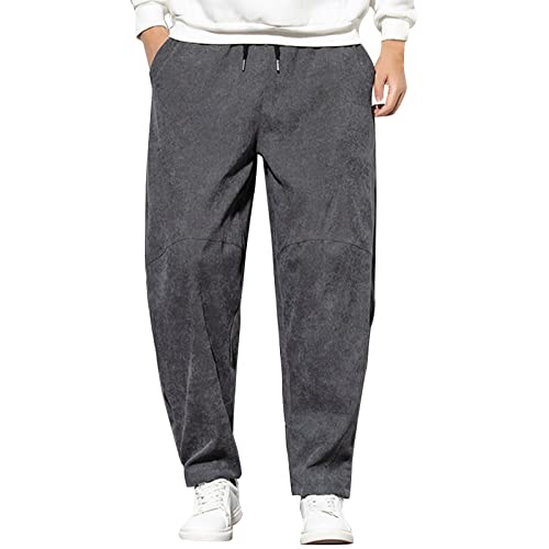 WKAYsIV Kurz Hose Herren Schwarz Farbe Spitzenhose große Herrenhose Hose Wasserdicht Herren(Grey XL)