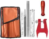 Kettensägen Schärffeilen Kit Universal Kompatibel mit Sti-hl Kettensäge mit 5/32" & 3/16" & 7/32" Dateien, Holzhandle, Tiefenmesser, Führer, Werkzeugtasche und Bankschraube von Poweka