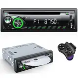 9-24V Autoradio mit CD DVD Player und Bluetooth Freisprecheinrichtung,RDS 1DIN Autoradio 7 Farben MP3 Player FM/AM Radio mit 2 USB SD/AUX/Lenkradfernbedienung