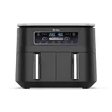 Ninja Foodi Dual Zone Digitale Heißluftfritteuse, 7,6L Airfryer, 2 Fächer, Antihaftbeschichtung, spülmaschinenfeste Körbe, 6-in-1, 4-6 Portionen, Schwarz AF300EU