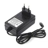 Massagegerät-Ladegerät-Adapter, 100-240 V Tragbarer Kunststoff-Massagepistolen-Adapter Massagegerät-Ladegerät-Adapter Professionelle Massagegeräte Salon- und(Europäischer Standard 25,2 V)