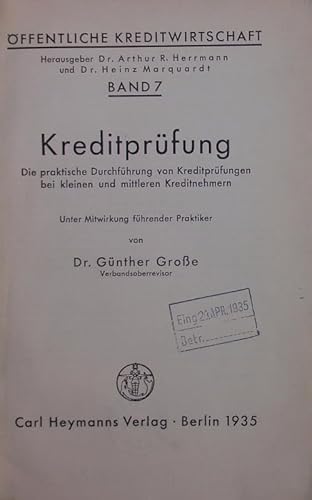 Kreditprüfung.