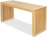 BAM BOO BOX - Sitzbank aus Bambus - Holzbank für Esszimmer, Schlafzimmer oder Küche - 90 x 33 x 43 cm - Bank ohne Lehne