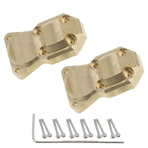 YijiaLink Messing Diff Abdeckung Differential Abdeckung Brücke Achsabdeckung Zubehör für Axial SCX24 AXI90081 AXI00001 AXI00002 AXI00004 Upgrade Teile 1/24 RC Crawler Car