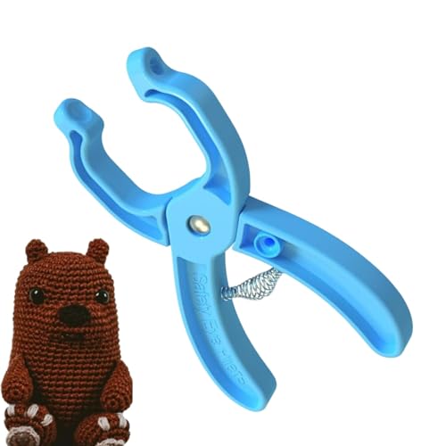 Genikeer Häkel Augen Zange, Safety Eye Tool Zange, Sicherheitsaugen Werkzeug, Einsatz Werkzeug Für Sicherheitsaugen, Hilfswerkzeug Zum Befestigen Von Sicherheitsaugen Für 5–30 Mm Stofftieraugen