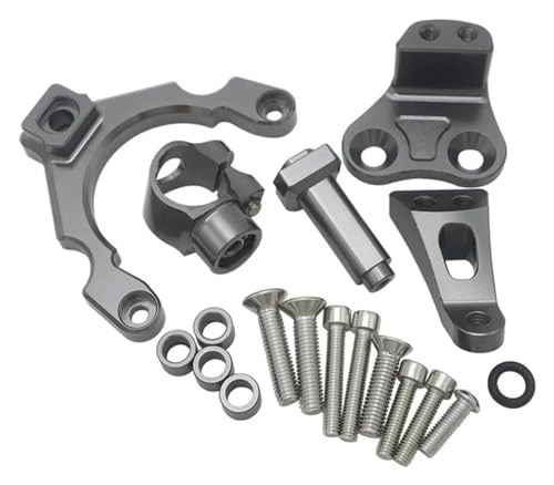 XISILIYA Motorrad Dämpfer Stabilisator Für Kawa&saki Z900 Z 900 2017-2019 Motorrad Lenkung Dämpfer Halterung Stabilisator Linear Mount Support Kit(Titanium)