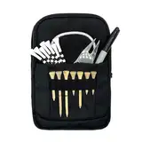 Golf-Tee-Beutel, Golfball-Tasche - Golfballtasche mit vorderem Teehalter,Golfballtasche mit vorderem Teehalter, Golf-Wertsachentasche für Männer und Frauen