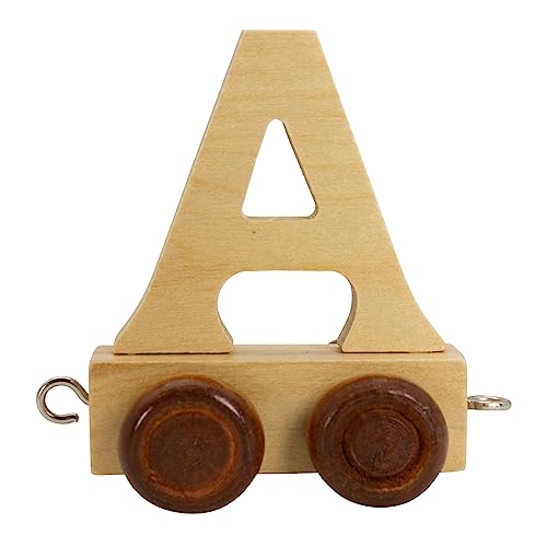 GICO Buchstabenzug aus Holz, Buchstaben Zug, Lok, Waggon, A-Z, Wunschname (A)