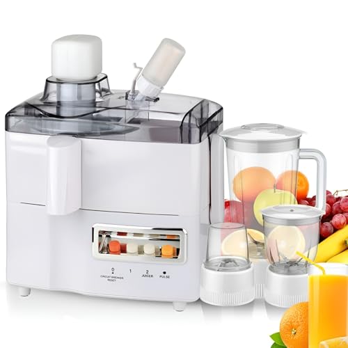 Multifunktions-Juicer-Maschinen, 4-in-1-Krug-Mixer Hacker Elektromuicer Exttor Gemüse, 1,8-l-Smoothie-Hersteller, für Obst Gemüse