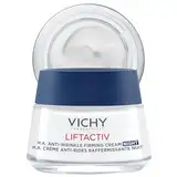 VICHY Anti-Falten straffende Nachtcreme, Aufpolsternd und regenerierend, Verfeinert Hautstrukturen, Mit probiotischen Extrakten, Vitamin C und Hyaluron, Liftactiv Supreme, 50 ml