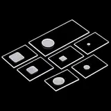 Labor XRD Probe Slot X-ray Diffraktometer Pulver Objektträger Quadrat Quarz glas/Runde/Matt Nut(Round D10T0.5mm)