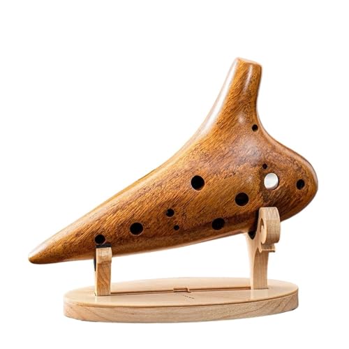 Okarina 12-Loch AC-gestimmt Alto C-gestimmt Professionelles Ocarina-Instrument aus Holz für Anfänger