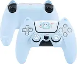 GeekShare Blue Cat Paw PS5 Controller Skin Anti-Rutsch-Silikonhülle Schutzhülle für Playstation 5 Wireless Controller Zubehör