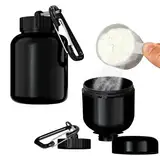 MaNeaz 2 Stück 100Ml Protein Pulver Aufbewahrung Protein Pulver Portionierer Protein Pulver Behälter Für Proteinpulver Mit Karabiner Für Fitnessbegeisterte Fitness Geschenke Männer
