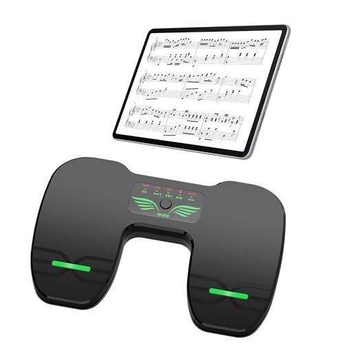 Bluetooth Page Turning Pedal: Bluetooth Fußschalter - Wiederaufladbare Musik Lese Controller für Tablets Smartphones