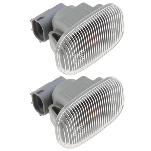 EMSea 2 STÜCKE Frontflügel Seitenblinker Blinker Kompatibel mit Toyota Corolla AVENSIS MR2 OE 81730-02022 81730-02023 81730-20220 56,1x35,8x46,4mm Autolicht