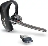 Poly Voyager 5200 UC Wireless Headset & Ladestation (Plantronics) - Einohr Bluetooth-Headset (Mono) mit Mikrofon mit Geräuschunterdrückung - Verbindung zu Handy/Mac/PC über Bluetooth