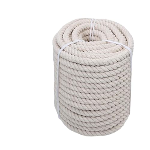 Baoblaze Baumwollseil, Baumwollkordel, natürliches, gedrehtes Baumwollseil, Bastelseil für die Gartenarbeit, Haustierspielzeug, Heimdekoration, Campinggeländer, 10MM