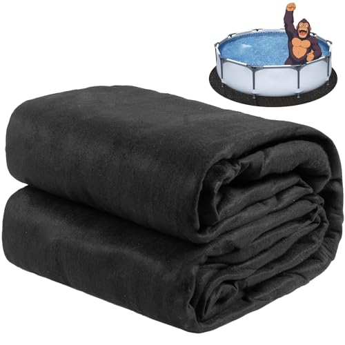 Belmeri Poolunterlage Rund 460 cm – Vorgeschnittene Bodenplane für Aufstellpools & Whirlpools, Nahtlos, Robust, Einfach zu Verlegen, Ideal für Outdoor, verlängert die Lebensdauer der Auskleidung