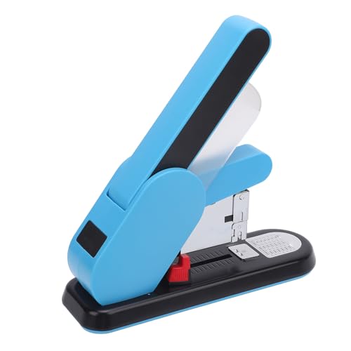 Heavy Duty Hefter, Müheloser Desktop -Hefter Einstellbarer Futtertiefe Büro -Hefter, 130 Blätter Kapazität Ergonomischer Großer Hefter für Büro und Klassenzimmer