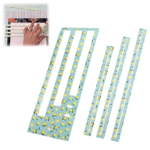 Zipper Pocket Template | Vorlage für Reißverschlusstaschen für 7/8/9 Zoll Reißverschlüsse | Acryl Reißverschluss Lineal Nähen | Quilt Näh Lineal mit Reißverschlusstasche für Nähanfänger