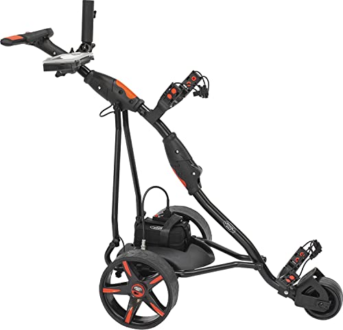 BeeGon Golf Elektro-Golftrolley GT-S500T Pro Black-Red mit 18Ah Lithium-Akku