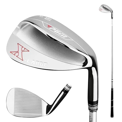 PGM XL Golfkeile für Damen und Herren – 56/60 Grad Sandkeil Lob Wedge Rechte Hand – CNC Clubface Groove – gefräste Fläche für mehr Spin – leicht aus dem Bunker zu entkommen